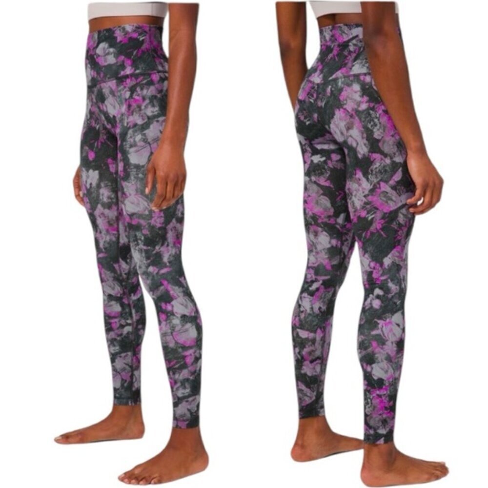Lululemon Align Pant 28" Size 4 Floral Shift Multi
